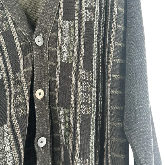 Vintage cardigan 3D knit sweater made in Italy sz Lg